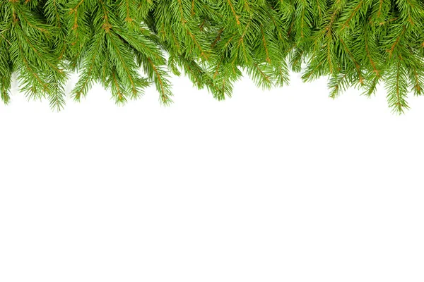 Christmas Green Framework Isolated White Background — Stock Photo, Image