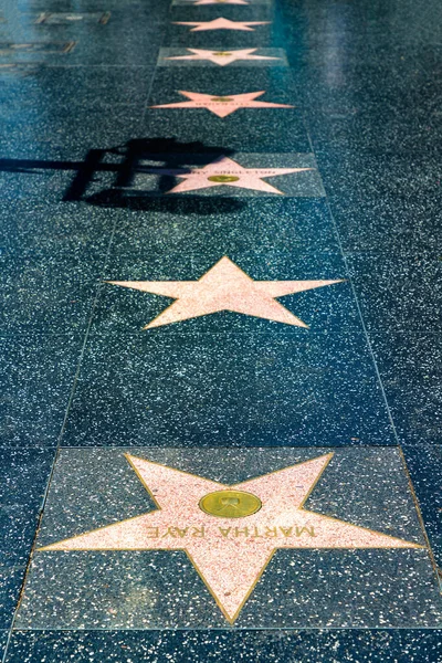 Los Angeles Hollywood Usa March 2020 Empty Star Hollywood Walk — 스톡 사진