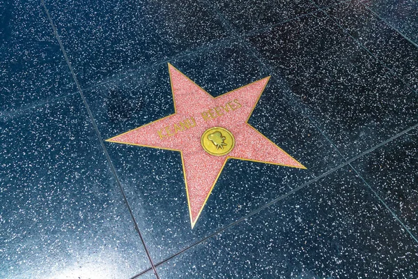 Los Angeles Hollywood Eua Março 2020 Keanu Reeves Estrela Calçada — Fotografia de Stock