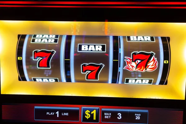 Las Vegas Usa March 2020 Casino Slot Machine Caesars Palace — Stock Photo, Image