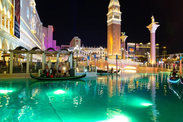 Las Vegas Usa March 2020 Venetian Hotel Casino Night Las — Stock Photo, Image