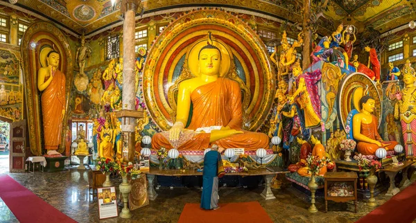 Colombo Sri Lanka Φεβρουαρίου 2020 Πανόραμα Βουδιστικού Ναού Gangaramaya Στο — Φωτογραφία Αρχείου