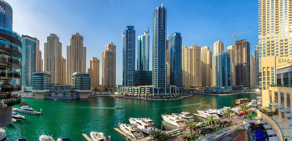 Dubai Emiratos Árabes Unidos Abril 2020 Panorama Del Viejo Barco — Foto de Stock