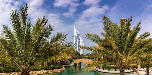 Dubai United Arab Emirates Januari 2020 Panorama View Burj Arab — Stockfoto