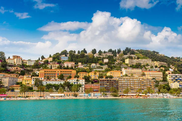 Fransız Riviera Bir Güzel Yaz Günü Fransa Renkli Eski Şehir — Stok fotoğraf