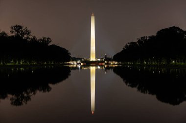 Washington Anıtı gece Washington DC, ABD