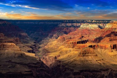 Grand Kanyon Milli Parkı, günbatımı, Arizona, ABD