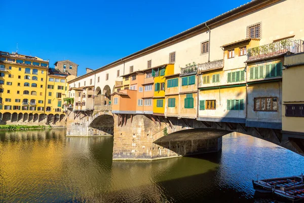Güzel Yaz Günü Ponte Vecchio Köprüsü Floransa Talya — Stok fotoğraf