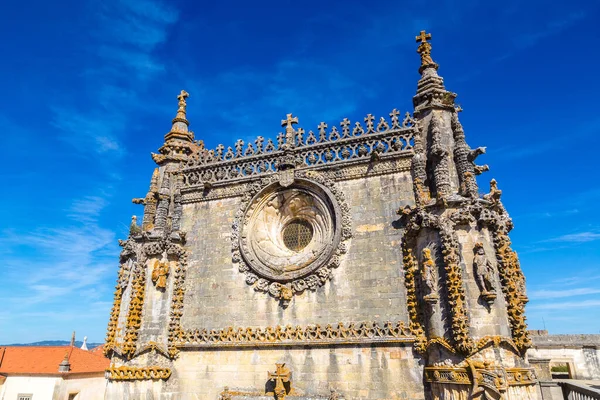 Middeleeuws Kasteel Van Tempeliers Tomar Een Mooie Zomerdag Portugal — Stockfoto