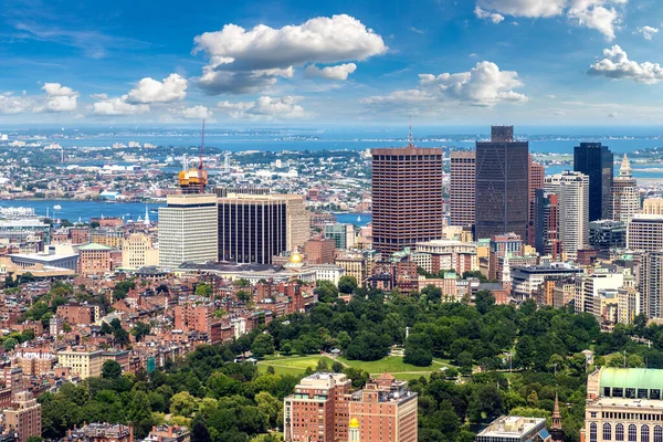 Vista Aérea Panorâmica Boston Massachusetts Eua — Fotografia de Stock