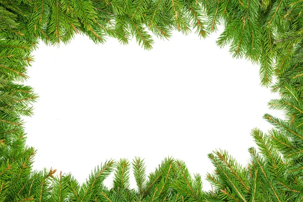 Зеленый Фреймворк Рождество Изолированы Белом Фоне — стоковое фото