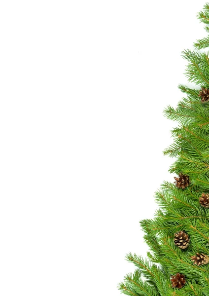 Karácsonyi Keret Elszigetelt Fehér Background — Stock Fotó