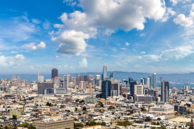 San Francisco, California, ABD 'nin panoramik hava manzarası