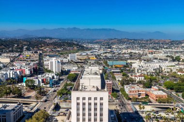 Los Angeles, California, ABD 'nin panoramik hava manzarası