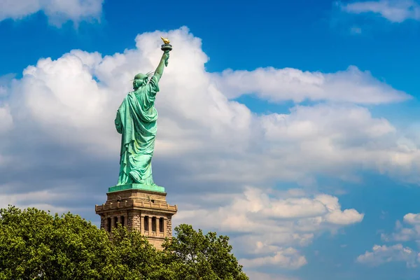 New York City New York Abd Mavi Gökyüzüne Karşı Güzel — Stok fotoğraf