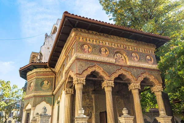 Monastero Stavropoleos Chiesa San Michele Gabriele Giorno Estate Bucarest Romania — Foto Stock