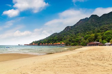 Tropical beach at Langkawi island in a summer day, Malaysia