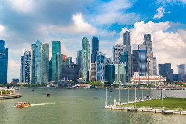 Beautiful Singapore cityscape in a sunny day