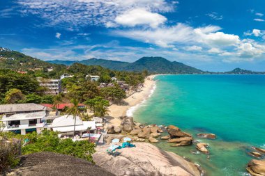 Lamai Beach Koh Samui Adası, Tayland bir yaz günü