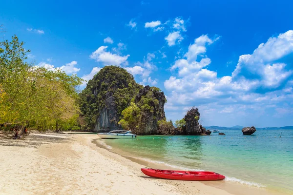 Praia Tropical Ilha Koh Hong Krabi Tailândia — Fotografia de Stock