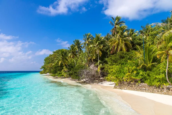Tropisch Strand Malediven Zomerdag — Stockfoto