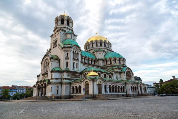 Καθεδρικός Ναός Αλεξάντερ Νέφσκι Στη Σόφια Μια Όμορφη Καλοκαιρινή Βραδιά — Φωτογραφία Αρχείου