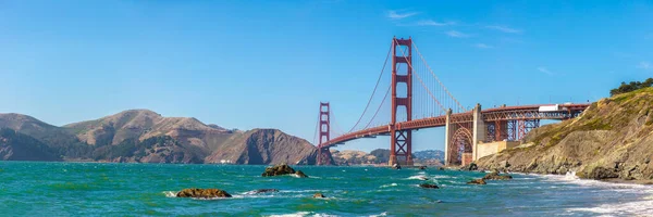 Panorama Golden Gate Bridge Partir Marshall Beach San Francisco Californie — Photo
