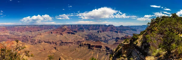 Panorama Van Grand Canyon National Park Een Zonnige Dag Arizona — Stockfoto