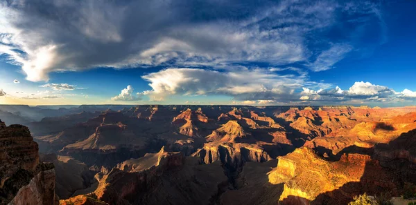 Panorama Parku Narodowego Grand Canyon Powell Point Zachodzie Słońca Arizona — Zdjęcie stockowe