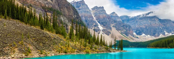 Panorama Del Lago Morena Banff National Park Canada — Foto Stock