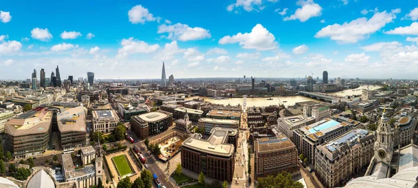 Hava Panoramik Londra Shard Bir Güzel Yaz Gün Ngiltere Amerika — Stok fotoğraf
