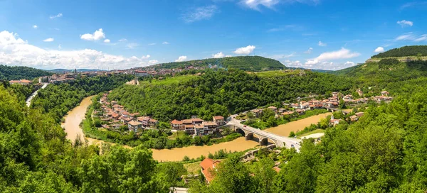 Panorama Veliko Tarnovo Beautiful Summer Day Bulgaria — Stock Photo, Image