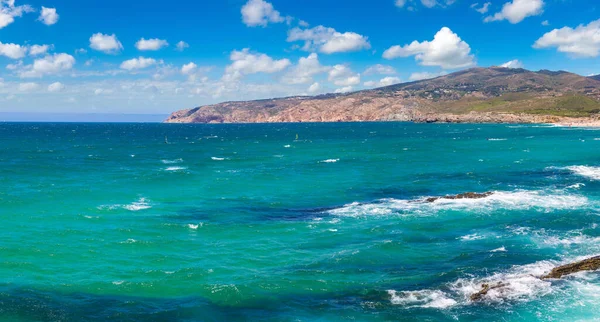 Скалы Скалы Побережье Атлантического Океана Синтре Прекрасный Летний День Португалия — стоковое фото
