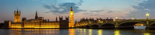 Big Ben Las Casas Del Parlamento Puente Westminster Londres Una — Foto de Stock