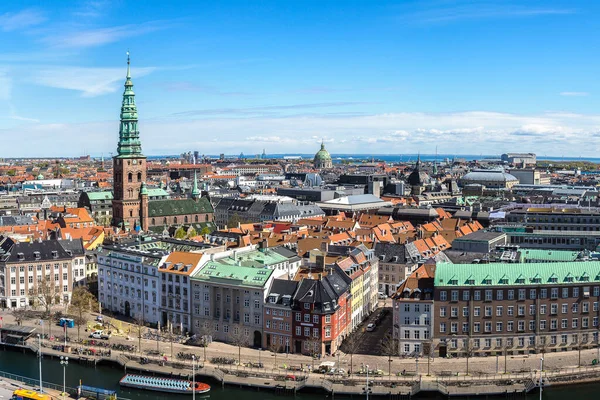 Vue Aérienne Copenhague Danemark Par Une Journée Ensoleillée — Photo