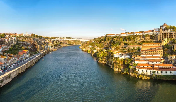 Панорамний Вид Порто Один Прекрасний Літній День Португалія — стокове фото