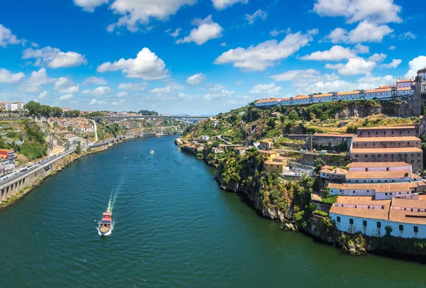 Panoramic Aerial View Porto Beautiful Summer Day Portugal Stock Picture