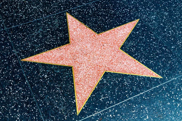 Una Stella Vuota Sulla Hollywood Walk Fame Los Angeles California — Foto Stock