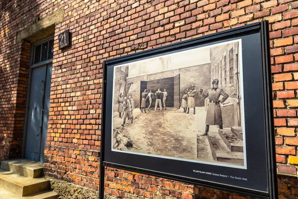 Oswiecim Polónia Setembro 2022 Exposição Fotográfica Campo Concentração Auschwitz Num — Fotografia de Stock