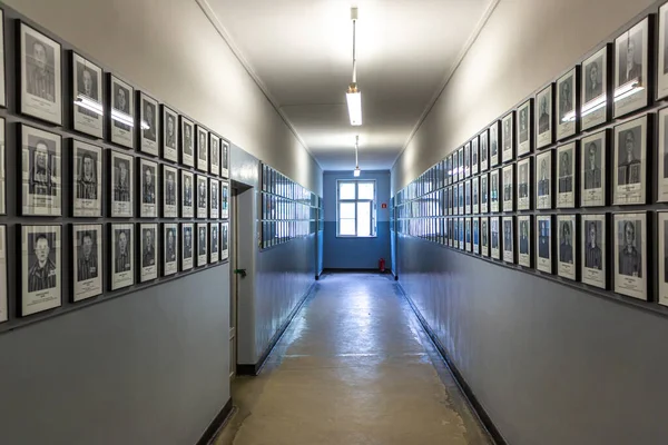 Oswiecim Poland September 2022 Fotogalleri Över Fångar Auschwitz Koncentrationsläger Solig — Stockfoto