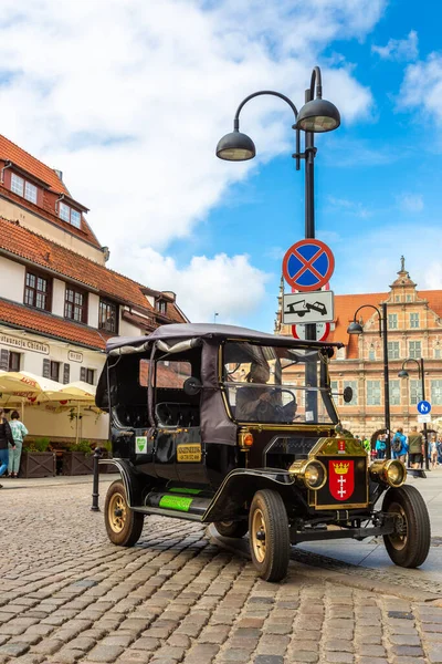 Gdansk Polónia Setembro 2022 Carro Retro Vintage Para Passeio Turístico — Fotografia de Stock