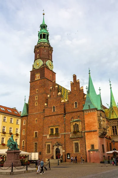 Wroclaw Lengyelország Szeptember 2022 Wroclaw Old Town Hall Sunny Day — Stock Fotó