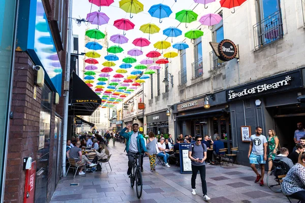 Cardiff United Kingdom Ingdom June 2022 Color Ful Umbrellas Old — 图库照片