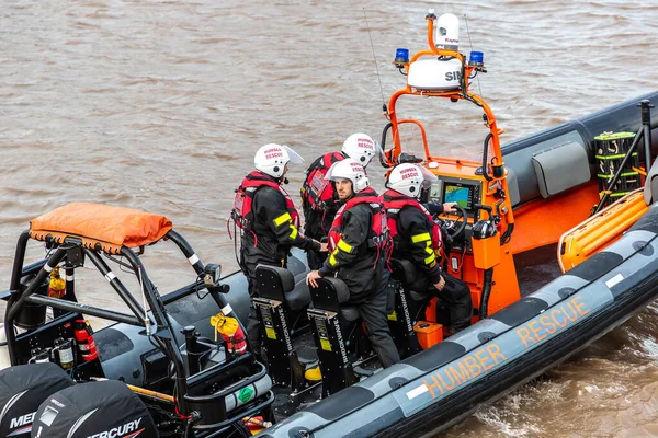 Kingston Hull Storbritannien Juni 2022 Cowes Lifeboat Aktion Hull Solig — Stockfoto