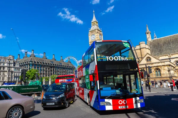 London United Kingdom June 2022 Open Top Sightseeing Bus Tours — Stock Photo, Image