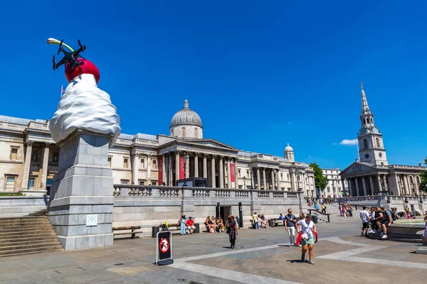 Национальная Галерея Церковь Сен Мартен Трафальгарской Площади Лондоне Великобритания — стоковое фото
