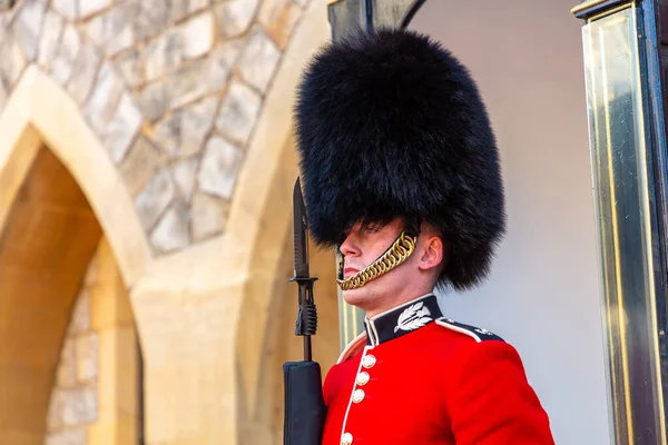 Windsor Regno Unito Giugno 2022 Guardia Reale Servizio Castello Windsor — Foto Stock