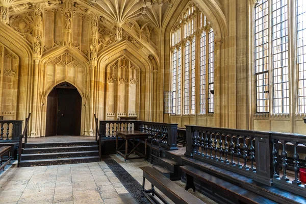 Oxford Června 2022 Interiér Školy Božství Oxfordu Velká Británie — Stock fotografie