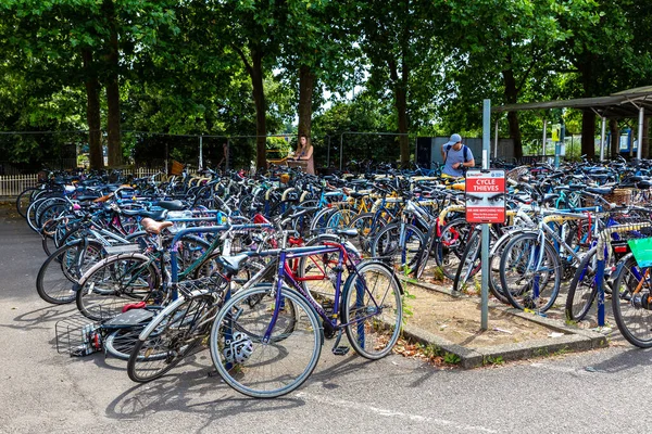 Oxford June 2022 Bicycle Parking Area Train Station Oxford Summer — Stock Photo, Image