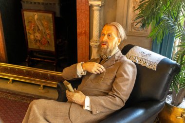 WARWICK, İngiltere - 11 Haziran 2022 - Warwick Şatosu 'nun İçi - 1068 yılında İngiltere' de Fatih William tarafından inşa edilen bir ortaçağ kalesidir.